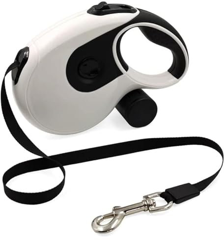 Rollleine Hundeleine 5m Hundetrainingsleine Bis Zu 40kg Für Kleine, Mittelgroße Und Große Hunde - Blau (Color : Blanc, Size : 5m)