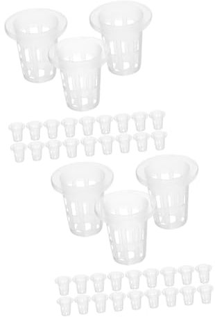 BESPORTBLE 50pièces Pots Hydroponiques pour Plantes Bacs à Racines Réutilisables pour Culture Hydroponique pour Jardinage Intérieur Et Culture De Légumes