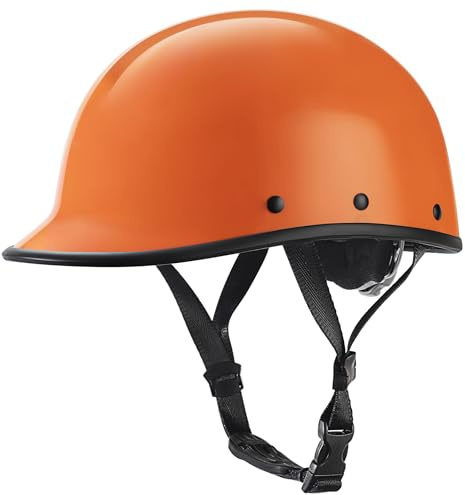 ipoob Reevas Whitewater Helm für Erwachsene, Kajakfahren, Rafting, SUP, Surfen, Wasserski (glänzendes Orange, Größe M)