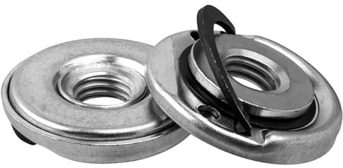 HaoTrade 2 Piece M14 Quick Release Nut, Angle Grinder Quick Clamping Nuts, Thread Self Locking Plate Quick Clamping Release Flange Nut, Replacement Parts Pressure Plate Fastener