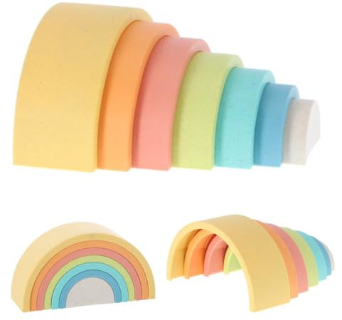 miniHeld Stapelturm Regenbogenstapler Biokunststoff 7 Teile