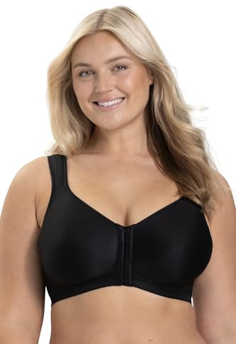 Miss Mary of Sweden Stay Fresh Front Closure Bra – Breathable Keep Fresh Fabric, Front Fastening, Seamless Molded Cups, Wide Padded Straps