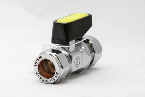 Team Controls Mini Gas Lever Ball Valve 8mm Gas Approved Isolating Valve