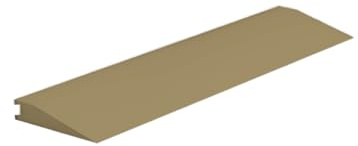 Roppe Rolling Traffic Transition Profile #66, Flax, 3/8 H X 9' L X 3-1/8 W