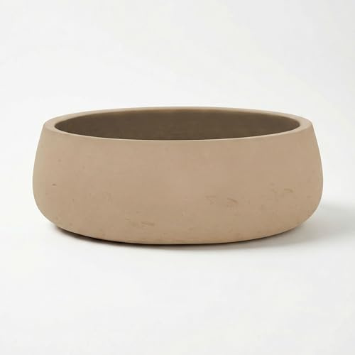 Finestgreen Eileen Pflanzschale Terrakotta L | Blumenschale für Innen- und Außenbereich, Frostfest, UV-Beständig, wasserdicht