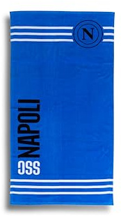 hermet, Napoli, Telo Mare Napoli, Asciugamano Spiaggia o Piscina, 100% Cotone, 70x140 cm, Prodotto Ufficiale
