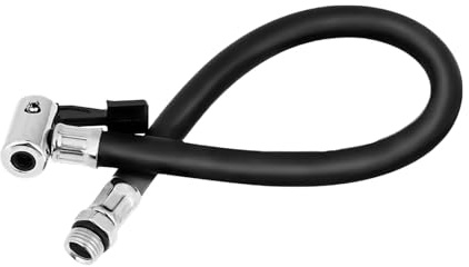 gvivej Reifenfüller Schlauch Verlängern für Auto - 37cm Reifenfüllschlauch Gummi - 13mm Außengewinde Reifenfüller für Fahrrad Elektrofahrrad Motorrad