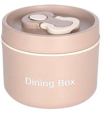 Genérico Termo para Alimentos con Cuchara - Recipiente de Acero Inoxidable 304, Térmica Antiderrame con Asa y Tapa Segura | Taza para Sopa Portátil, Termo para Conservar el Calor de los Alimentos par