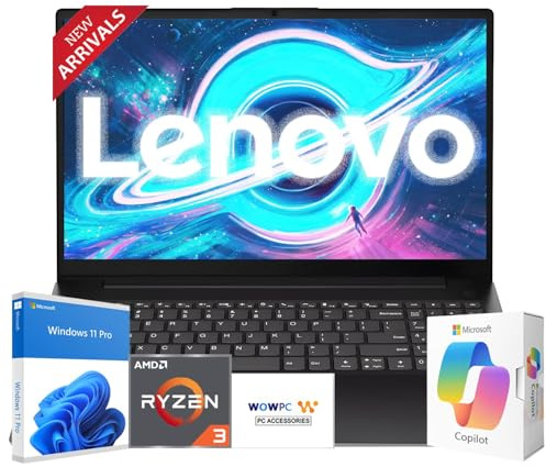 Lenovo New Version Business and Student V15 Laptop, Ryzen 3 7000-Series(Outperforms Intel i5-1235U), 16GB RAM, 256GB SSD, 15.6 FHD Display, Ultra Quiet Design, 14.5-Hour Battery Life, Windows 11 Pro
