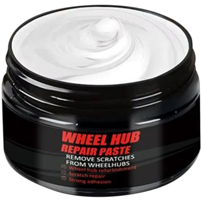 Kit De Reparación Para Llantas | 50g Pasta Pulidora Para Bujes Con Esponja Incluida | Eliminador De Arañazos Circulares | Para Detallado De Coches Motos Camiones Y Embarcaciones