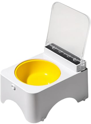 Auslaufsicher Trinknapf Reisenapf Smart Feeder mit Infrarotsensor Automatischer Deckel Katzen- und Napffutterspender