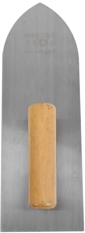 COHEALI Truelle à Plâtre Plate en Acier 33 CM avec Manche en Bois Ergonomique Outil Multi-Usages pour Béton Ciment et Finition des Murs – Spatule Métallique Professionnelle pour