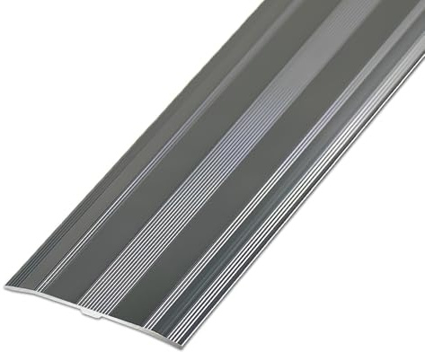Breite 60 Mm Übergangsprofil Übergangsleiste Aluminium Bodenleiste Übergangsschiene Ohne Bohren Abdeckleiste Firm(Gray,6x120cm)