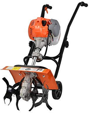 eSkde 52cc Petrol Garden Tiller/Cultivator/Rotovator with Powerful Efficient Air Cooled 2 Stroke Engine