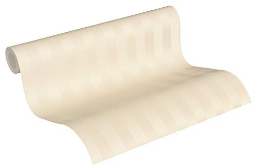 A.S. Création Vliestapete Romantico Tapete im Empire Stil gestreift 10,05 m x 0,53 m beige Made in Germany 372273 37227-3