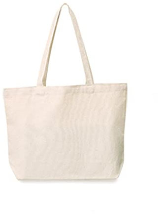 Karkar Stoffbeutel zum Bemalen Jutebeutel Unbedruckt - Stofftaschen zum Bemalen Leinwand Einkaufstaschen Reusable Faltbare Schulter Tasche Große Handtasche Tote Tasche, 40 * 30 * 10cm