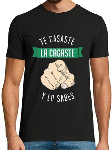 La Tostadora Camiseta Despedida de Soltero Novio- Complementos y Disfraces Despedida Soltero - Pack Kit Despedida De Soltero Novios - Regalos Despedidas - Te Casaste La Cagaste y Lo Sabes