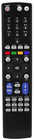 RM-Series Replacement Remote Control for JVC LT-50VA6955 LED-Fernseher 50 Zoll, 4K Ultra HD, Google TV, Smart-TV, Android TV