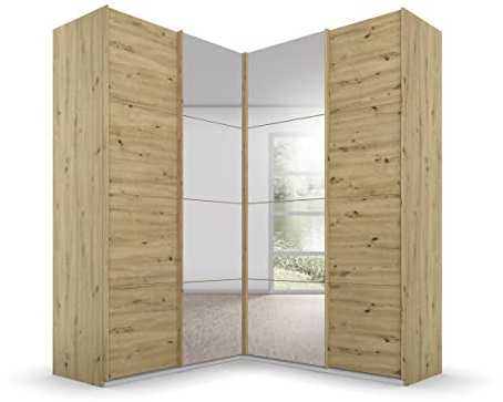 Rauch Möbel QUADRA, Eckschrank, Farbe Eiche Artisan, Breite 181 cm