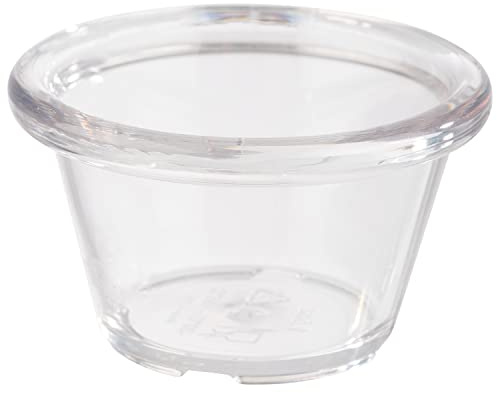 APS 40760 - Set di 12 ciotole in plastica, Ø 6 cm, altezza 3,5 cm, trasparente