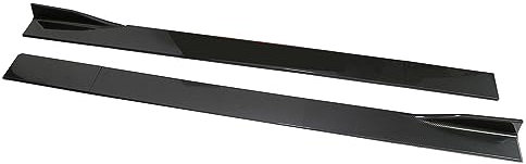 KizmiQ Seitenschweller Auto Seite Splitter,Für Audi A1 A3 A4 A5 A6 A7 A8 B6 B7 B8 B9 C6 C7 C8 D3 D4 D5 D6 Verlängerung Rocker Diffusor Flügeldiffusor Seitenrock(Kohlefaser),2 m