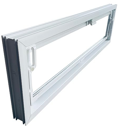 Kellerfenster weiss 90 x 30 cm Einfachverglasung
