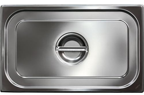 Comas Tapa Gastronorm para recipientes para bandejas de bandejas de acero inoxidable, con mango central, lavable a máquina en lavavajillas, disponible en diferentes tamaños según estándar Gastronorm