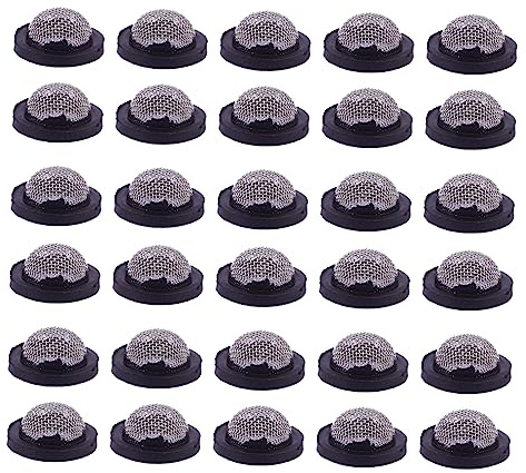 FELTECHELECTR 40pcs Rubber Shower Filter Gasket Stainless Steel Rubber Washers for Handheld Hoses Prevent Clogging Easy Install Sealing for Rain Showers