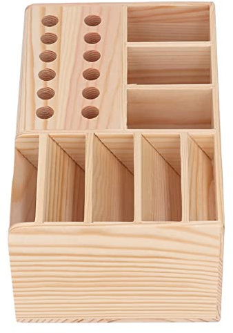 Holz-Werkzeugkasten, Tragbarer Werkzeugkasten aus Synthetischem Holz, Stark, Reibungslos, Reparaturwerkzeug-Organizer, Kanten, Klassifizierte Aufbewahrung von Werkzeugteilen
