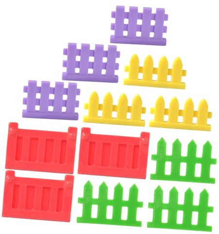 COSMEVIVI 24pièces Mini Clôture Résine pour Décoration De Paysage Accessoire pour Maison De Poupée Jardin Miniature Et