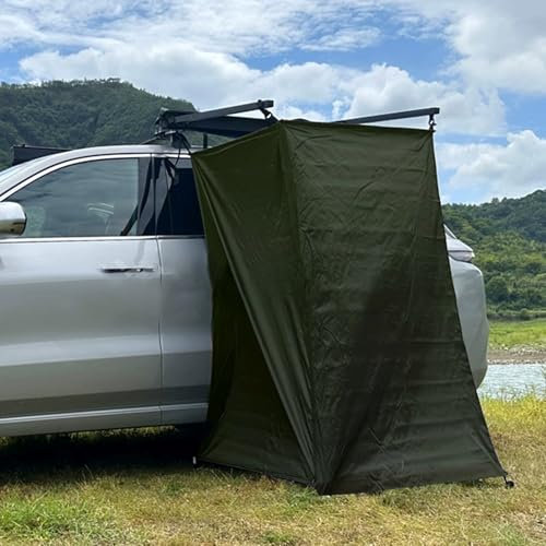 Miuxe Vehicle Side Shower Room with Roof, Privacy Shelters Toilet Bathroom Outdoor Changing Room, Portable Car Side Shower Tent for Outdoor Camping