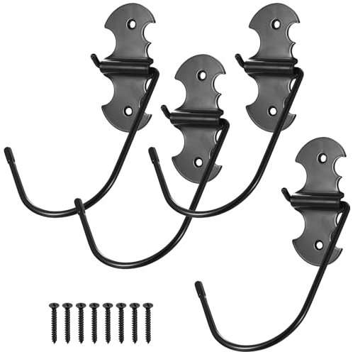 4 Stk Fahrrad Wandhalterung, Fahrradhalterung Wandhalterung Fahrrad Aufhängung, Rennrad Wandhalterung, Fahrradständer Wandmontage Vertikal Klappbar, Fahrradhaken Wand Garage Zuhause, mit PVC Gummi