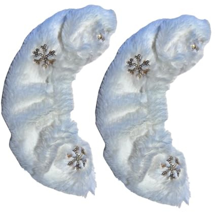 JISADER Coprilama per Pattini da Ghiaccio Coprilama per Pattini da Ghiaccio Protezione per per Pattini da Ghiaccio Copertura per Pattini da Figura, Fiocchi di Neve Dorati
