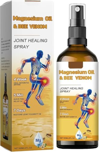 Magnesium Oil B-ee Venom Joint Healing Spray,Professionnel BEe V-enom Sprays,BEE Venom Joint Healing Spray,Effective Relief for Back, Neck, Hands, Kneel (1 pcs)