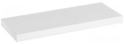 Estanteria Pared Madera Flotante, Estante Balda de Pared MDF, para Salón, Cocina y Dormitorio (Blanco, 60 x 23.5 cm)