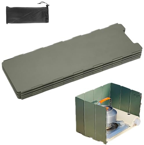 Faltbarer Windschutz Für Gaskocher 10 Lamellen E-delstahl Gaskocher Windschutz Outdoor Campingkocher Windschutzscheibe Für Camping Kartuschenkocher