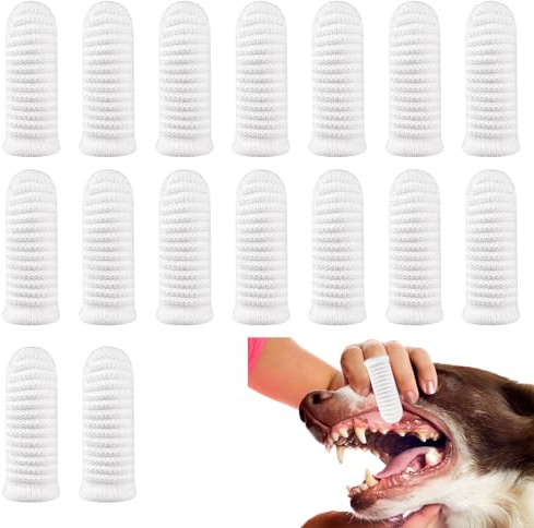 16 Pièces Brosse a Dent Chien,Dents à Teeth Cleaning Dentifrice Toothbrushes Pet Chat et Dog Set,pour Animaux Dentaires Chaton Chiens Tartar Soins Nettoyage Remover Ensemble D'animaux Doigtier Cleaner