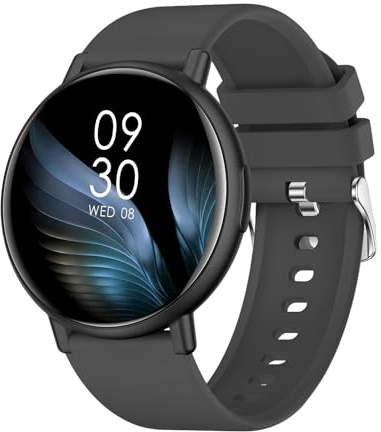 AcclaFit Montre Connectée Femme Homme, 1,38 Full Touch Smartwatch avec Répondre/Numéroter, 147+ Modes Sportifs, Compteur de Calories, Montre Connectee avec Fréquence Cardiaque pour Android iOS