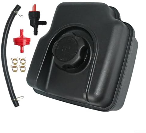Sistema de depósito de combustible con filtro de válvula y abrazaderas para sopladores de nieve utilizando 694260 698110 695736 695728 697779 699885 y modelos de motor 121003 121012