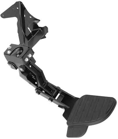 Tbest Einziehbare Trittstufe aus Aluminium für das Heckbett für 1500 DT Dual-Fahrzeuge mit Neuer Karosserie