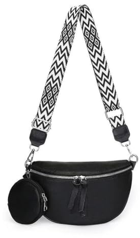 KOEMCY Borsa Donna Mezzaluna Morbida Borsetta Regolabile e Rimovibile Tracolla Piccola Marsupio Elegante e Casual Crossbody Bag con Mini Portamonete