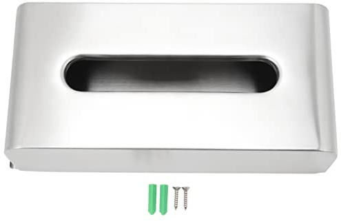 Taschentuchbox-Abdeckung, Wandmontage, 304 Edelstahl, rechteckig, kratzfest, Taschentuchbox-Halter für Zuhause