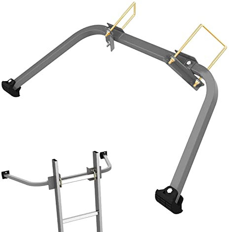 GDJZXD Leiterstabilisator, Leiterabstandshalter, Flügelspannweite/Wandleiterabstandshalter, 375 lbs, Gewichtsbewertung für Dachrinnenleiterstabilisatoren (schwarz)