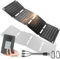 HOTUT Foldable Solar Panel, 10W Portable Solar Charger with 5V USB, ETFE IP67 Waterproof Foldable Solar Charger for Camping, Hiking, and Outdoor Activities, for Smartphone Tablet Headphone Laptop