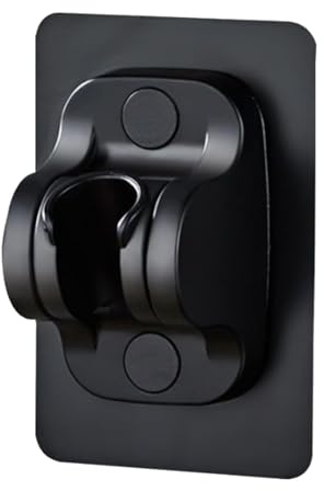 Wanne Düsenhalter,Handbrausehalter, Duschkopfhalterung, Handbrause, verstellbare Halterung, Stark Haftender Handbrause,verstellbarer Winkel,Halter Winkel verstellbar (Normaler Schwarzer Stil)