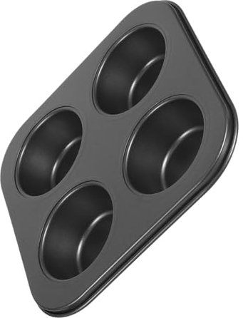 GLEAVI 4griglie Per Muffin Teglia Antiaderente Per Cupcake Stampi Da Forno in Inossidabile Incluse Teglia Da Forno Pratica Per Casa