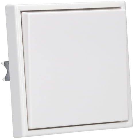 JUNG Serie LS Schalter Komplett-Set Schneeweiß Matt | mit 506U Wippschalter Universal, LS990WWM Wippe, LS981WWM Rahmen 1-fach