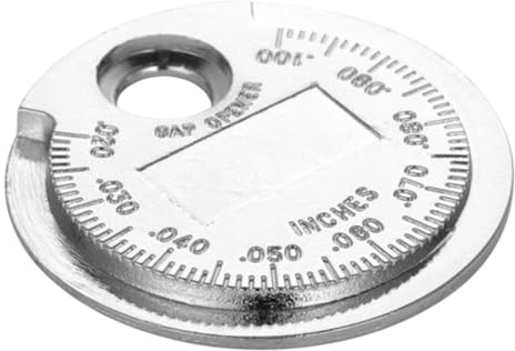 Calibro di deviazione della candela di accensione – Strumento di misurazione da 0,6 a 2,4 mm, tester di precisione per candele, dispositivo di regolazione dello spessore rotondo per auto, moto, auto