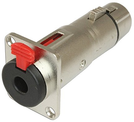 D Panel Durch Adapter lötfreie Connector für Rack Panel/Stagebox 1 pack 1/4 TRS to XLR Female