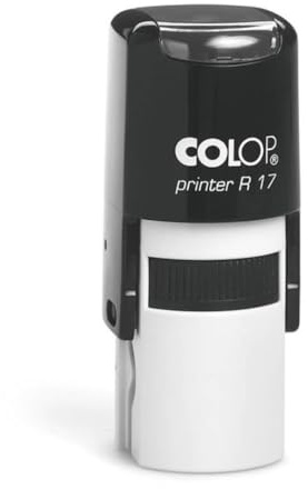 Colop Printer R 17 Rundstempel Ø 17 mm – Individueller Text oder Logo, 3 Zeilen, Selbstfärbend